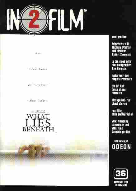 INSIDE FILM magazine side cover Issue 36  2000